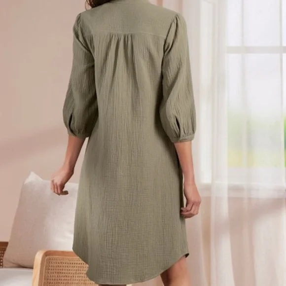NWT Soft Surroundings Big Sur Gauze Dress Size XL - Picture 2 of 12
